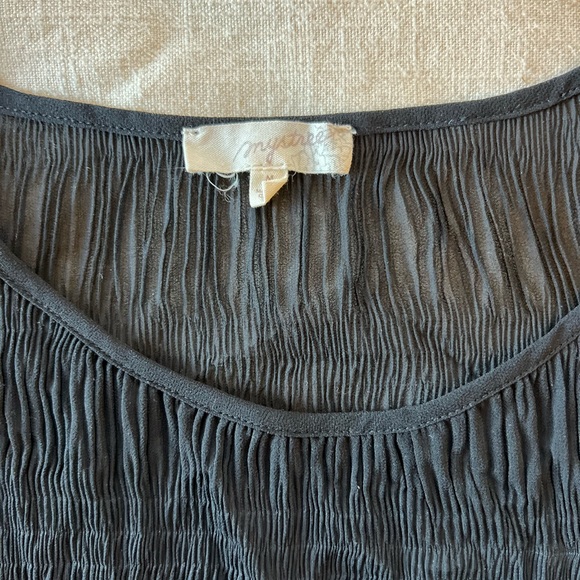 See Through Ruffle Blouse - Picture 2 of 4